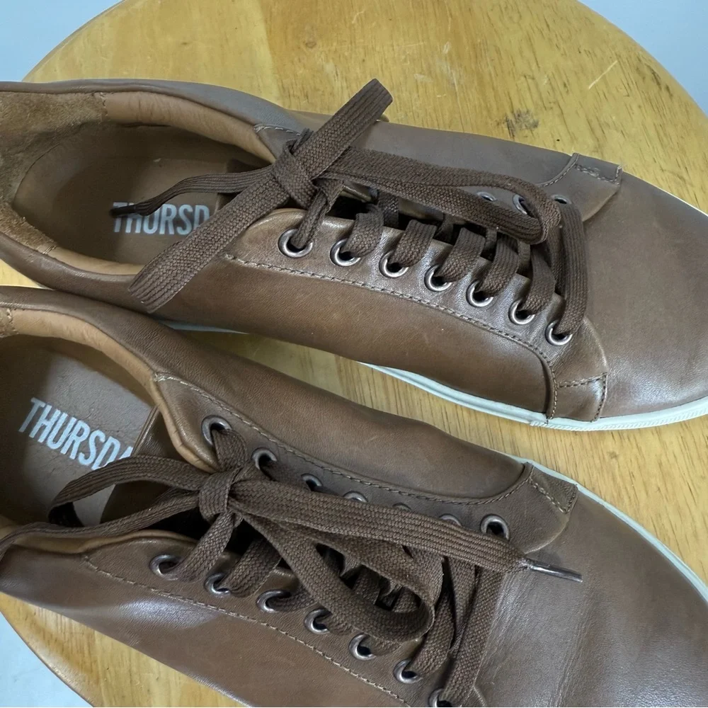 Thursday The Court brown  leather sneaker shoe 9.5W